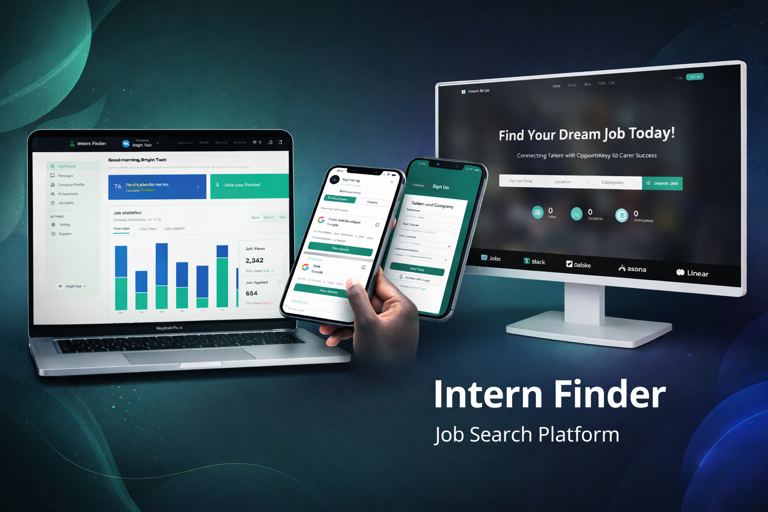 Intern Finder Platform preview